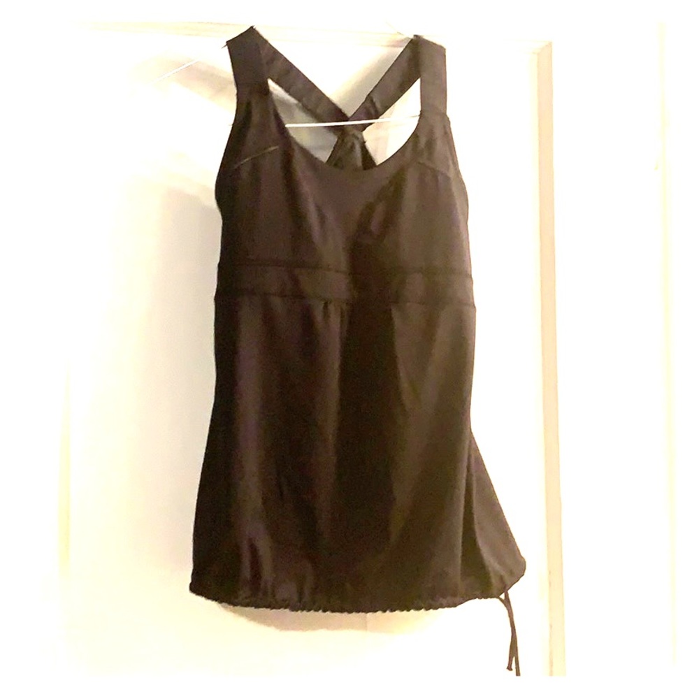 Black Athleta yoga top